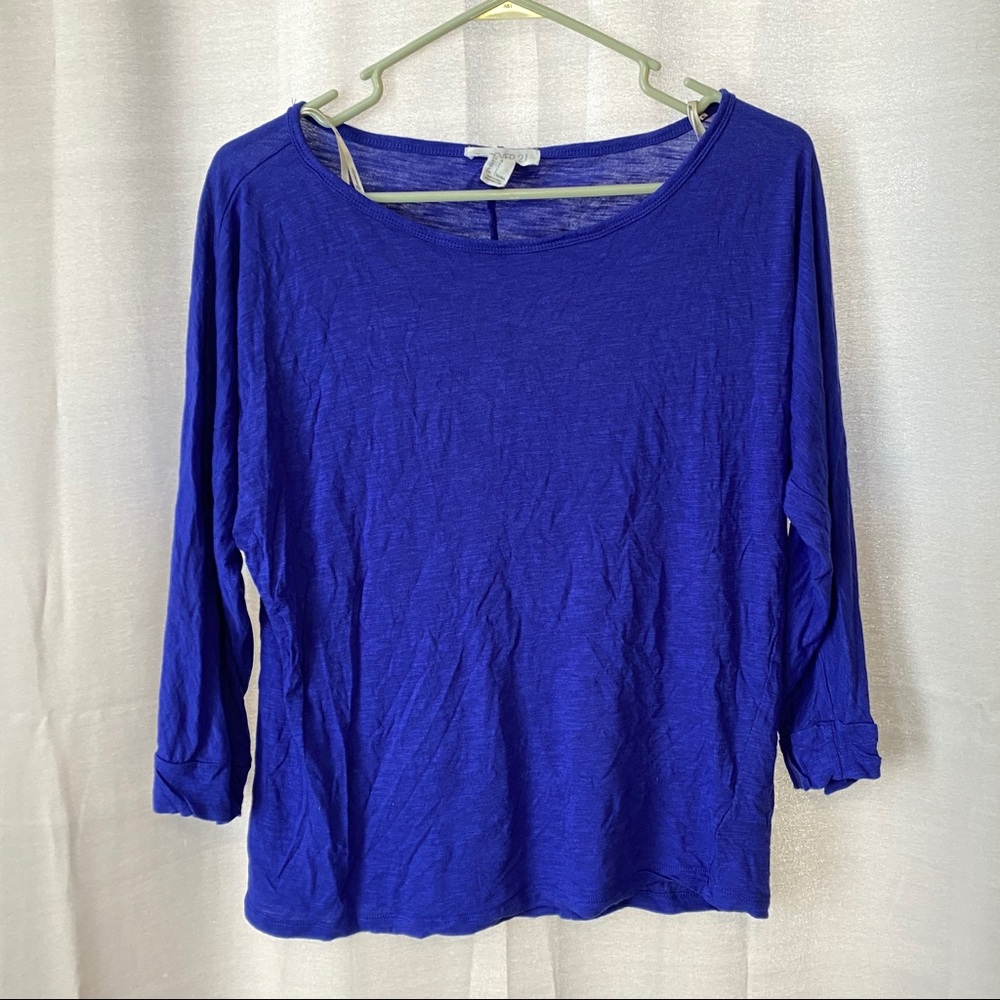 Purple Dolman Cuffed Tee